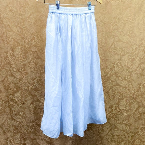 Whimsical Long A-Line Skirt H&M Women's Layered Pleated Chiffon Style - Picture 2 of 10